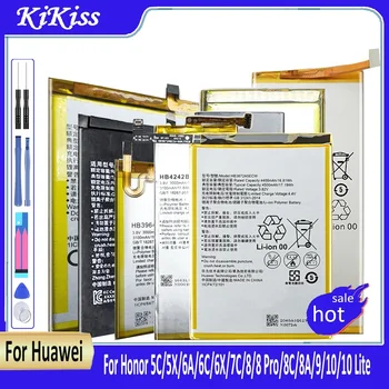 Батерия за Huawei Honor P8 P9 P10 P20 5C 5X 6A 6C 7X 7C 8 S8 8X 8E 8C G9 9 9i 10 G10 Mate 8 9 10 Nova 2 2и 3i Lite Plus Pro