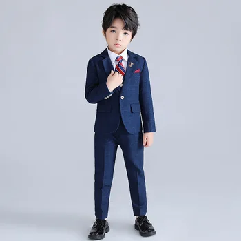 Бебешка рокля, Корейската версия однотонного малък костюми за момчета, костюм водещ на сватбата Huatong, нов детски костюм, детски дрехи
