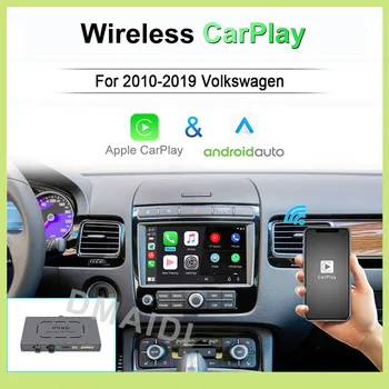 Безжична Apple Carplay Android Auto Decoder Кутия за Volkswagen VW Polo Golf Touareg Tiguan Teramont Passat 2010-2019