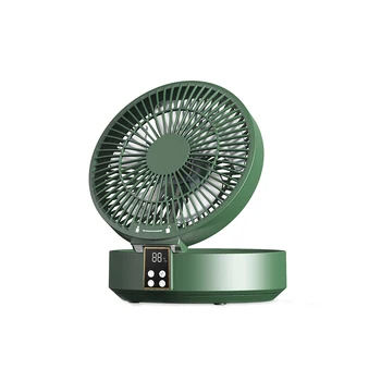 Безжична вентилатора за охлаждане на околния въздух с дистанционно управление с led осветление, Сгъваеми електрически стенен вентилатор, настолен вентилатор