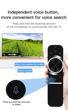 Безжични гласови дистанционно управление на 2.4 G IR технология Въздушна мишката за Smart TV, TV Box Проектор