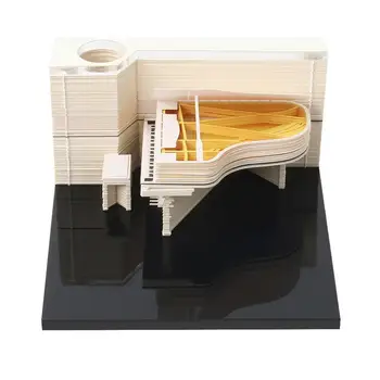 Бяло Пиано Стерео Pad 3D Книжен Модел Коледни Подаръци За Рожден Ден, За Възрастни, Комплекти за Подарък Кутии Внимателно Производство
