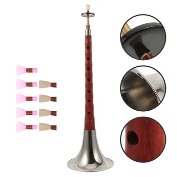 Висококачествен китайски инструмент за начинаещи, бутон A, C, D, Suona, изработен от розово дърво, Етнически духов музикален инструмент Suona