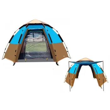 Външна автоматична штормовая палатка, удебелена палатка за къмпинг от дъжд и роса, домашна палатка за нощуване на открито