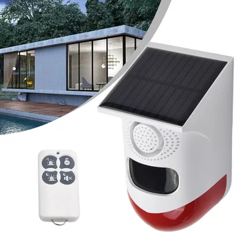 Външна охранителна алармена система със слънчеви сензор за движение, на голямо разстояние управление, дълго време на работа и безжично дистанционно управление