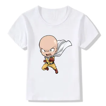 Гореща разпродажба, Детска тениска с принтом аниме One Punch Man Hero Saitama Oppai, Летни тениски за момчета, Дрехи за малките момичета, Детски дрехи
