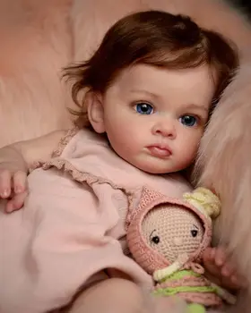 Готовата кукла NPK 60 см, като на снимката, възстановената кукла за момичета-деца, кукла Tutti, боядисване с боя на Genesis, висококачествено 3D-кукла с кожата