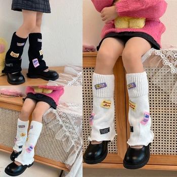 Детски гамаши на есен пролетта за момичета в стил лолита Чорапогащи до коляното Клешни Калъфи за крака Трикотажни чорапи дишащи