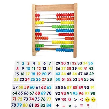 Детски уроци по аритметика, Преброяване пръчка Abacus Образователен инструмент Образователна рамка