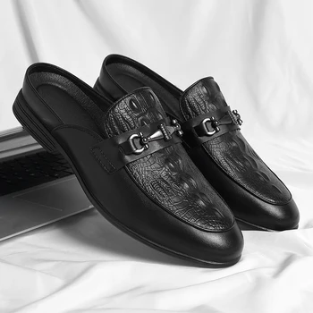 Дишащи сандали Дизайнерски чехли Мъжки Ежедневни обувки Елитен марка Висококачествени Лоферы-чехли и Летни Обувки за мъжки обувки