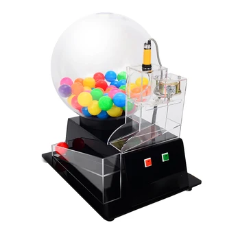 Електрически акрилни лотариен машина Lucky Dip, Автоматична клетка за бинго, прозрачна акрилна лотариен машина Лъки Игра слот машина