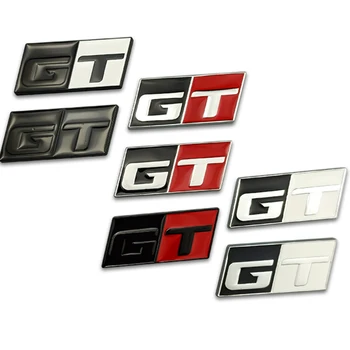 Емблемата на колата Икона на предната решетка преден капак за лого GT KIA Peugeot Ford, Hyundai, Nissan, Volvo, Fiat Стикер за автомобил колата Стикер-винетка Украса
