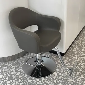 Ергономична въртяща се фризьорски салон стол с възможност за сгъване на облегалката и колела, Педикюрные фризьорски столове, мебели за Зъболекарски салон Silla Peluqueria YQ50BC
