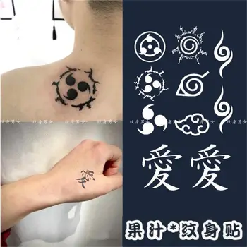 Етикети с татуировка аниме Тотем Билков сок Фалшива татуировка за жени Временни татуировки на ръцете на мъжете Трайна Водоустойчива пънк-татуировка на Cosplay