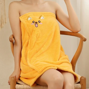 Женски кърпи за баня с бродерия кученце, впитывающий дреха, одеало, рокля