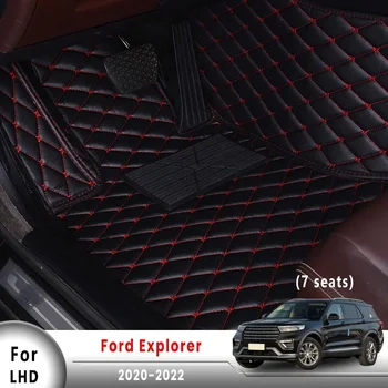 За Ford Explorer 2020 2021 2022 (7 места) Автомобилни Постелки За Пода на Килими Автомобилни Аксесоари За интериора на Килими Автомобилни Стоки Педали
