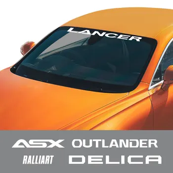 За Mitsubishi Lancer EX ASX Delica Ralliart Outlander Colt Eclipse Стикери на предното стъкло на превозното средство Отпред и отзад Аксесоари за автостайлинга