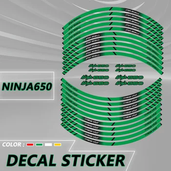 За Ninja400 Ninja650 Ninja1000 NINJA 650 400 1000 Стикер На Колелото на Мотоциклет Отразяваща Ръб В Ивица, Стикер, Лента, Знак на Гуми, Етикети
