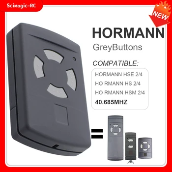 За Ръчен Предавател HORMANN HSM4-40,685 Mhz 4 Канала 40 Mhz Сив Бутон HORMANN Дистанционно Управление на гаражни врати С Батерия