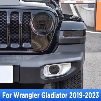 Защита на Фарове Черен Цвят От Надраскване Защитно Фолио TPU Етикети За Jeep Wrangler Gladiator 2019-2023 Аксесоари