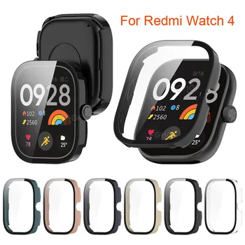 Защитен калъф за Redmi Watch 4 Shell Case Аксесоари за броня Филм от закалено стъкло за Xiaomi Redmi Watch 4 Screen Protector