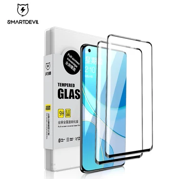 Защитно фолио SmartDevil за Oneplus 9 9R Glass Full Coverag За Oneplus 9 Pro Glass HD със защита от пръстови отпечатъци За One Plus