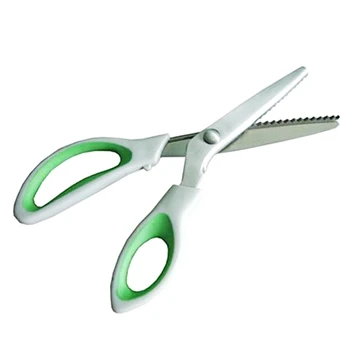 Зелени ножица Удобна дръжка Ножици за бродерия Професионални ръчни ножици за фотоалбума 