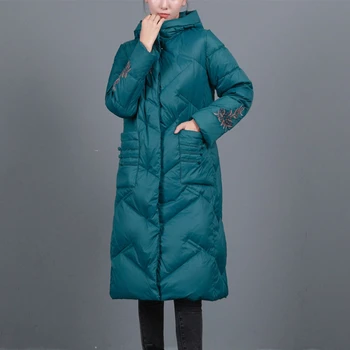 Зимни дамски якета, Дълго ультралегкое коварен ежедневното палто, пуховик, дамски Тънък преносим горна дреха с качулка, G755