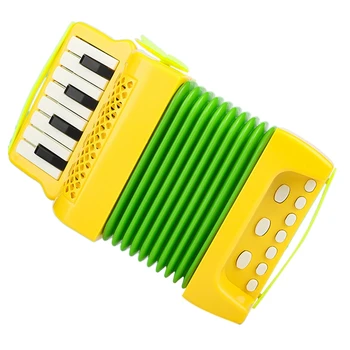 Играчка-акордеон, 10 клавиши, 8 отбелязва на акордеон за деца, музикален инструмент, забавни играчки, подаръци за деца, начинаещи,