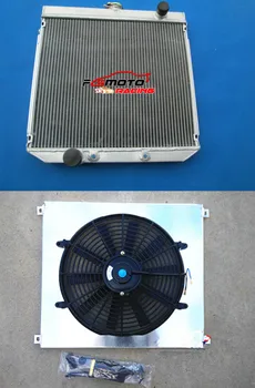 Изцяло Алуминиев Радиатор + Прах + Вентилатор за Охлаждане За Ford XW XY 302 GS GT 351 Cleveland