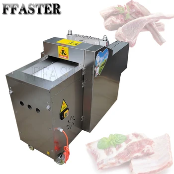 Индустриална машина за рязане на пиле наггетсов, машина за нарязване на месото на кубчета, машина за рязане на пилешки гърди