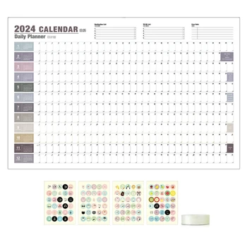 Календар за хладилник, Настолен календар в 2024 година, Календар за хладилник за дома
