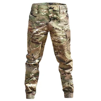 Камуфляжный Тактически Джоггер, мъжки непромокаеми панталони с много джобове, Военни панталони-карго, специалните Армейски на Европейския размер, Джогинг, Пролет Нова