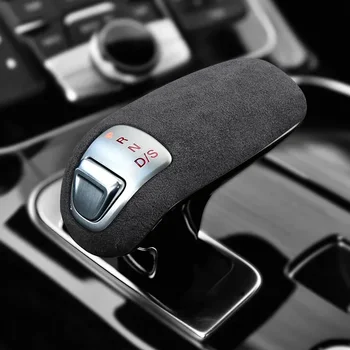 Капачка Дръжка на скоростния Автомобил Защитна Обвивка за Audi A8 2014 2015 2016 2017 Персонални Подмяна на авто аксесоари, От Алькантары