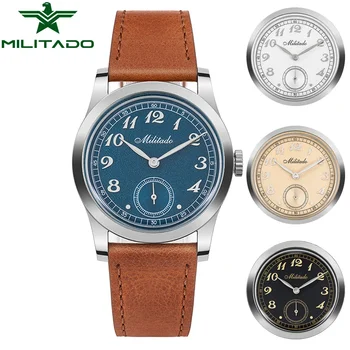 Кварцов часовник Militado 36 мм Модерен Класически и модерни часовници с механизъм VD78 10 бара Водоустойчивост на часовника от неръждаема стомана 316L