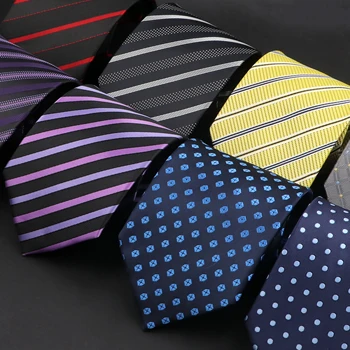 Класически мъжки вратовръзка на ивици с ширина 8 см, светло сиво, розово, лилаво, Тънки вратовръзки, Подходящи за лятна сватба, ежедневни облекла, аксесоари за вратовръзка