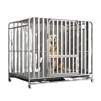 Клетка За кучета Голямо Куче Среден Размер На закрито с Управление от Тоалетната Мазна Клетка За Домашни Любимци Голдън Ретривър, Лабрадор Началната Клетка За Кучета