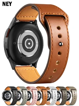 Кожена каишка за Samsung Galaxy watch 5/4/Classic/Активни 2/3 20 mm 22мм гривна Huawei/Amazfit bip/GTS/GTR/3/2/ 2e mini/Pro Band