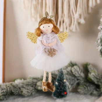 Коледа Дядо Коледа, Подвесное украса, сладък плюшен фигурка, кукла, Празничен подарък, декорация на дом за Коледната елха, камина