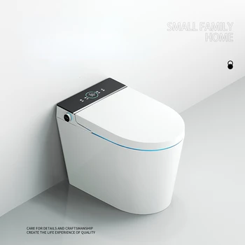 Компактен и интелигентен тоалетна чиния 58 см, с автоматично почистване от uv и дизайн сифон