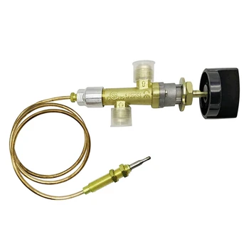 Комплект охранителни клапани за камина с пропановым газ с ниско налягане 5/8-18UNF (3/8-инчов светкавица)