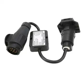 Конвертор светлина на ремаркето от европейския 13-контактен в американски 7-лентов датчик за светлина на ремаркето, разделяй стоп-сигнал за светлина на ремаркето