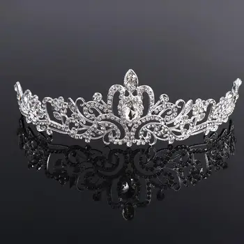 Корейската Булката, Crystal Crown, Накити за косата, Колела с кристали, Сватбена прическа за жените, Диадеми, Короната на рожден ден