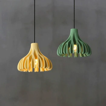 Креативна Полилей за хола ресторант, дизайнерски лампа от смола Macaron, Бар плот, Търговско оформление, Скандинавските висящи лампи