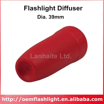 Лещи за фенерче D39 -червен (вътрешен диаметър 35 мм)