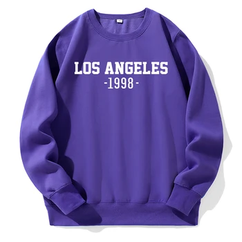 Лос Анджелис 1998, Мъжки Блузи с писмото принтом, Свободни, Извънгабаритни, с качулка, на База Универсален спортен костюм, Модни Спортна градинска hoody