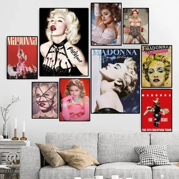 Мадона Музика Секси Певицата ПЛАКАТ Платно HD Печат Персонални Стенни Картини По Поръчка