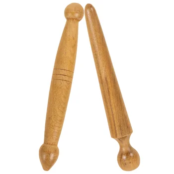 Масажни пръчки за крака с дупки, Инструменти за рефлексотерапията, Ролкови дървен масажор за масаж на тялото