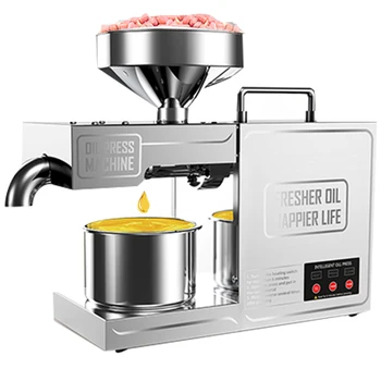 Машина за студено пресовано масло за домашна употреба, машина за пресовани растителни масла от семена на зеленчуци, машина за студено пресовано слънчогледово олио