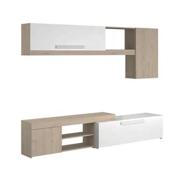 Мебели за дома Модерна дървена поставка за телевизор, Мебели за хол Шкаф за телевизор с монтиране на стена